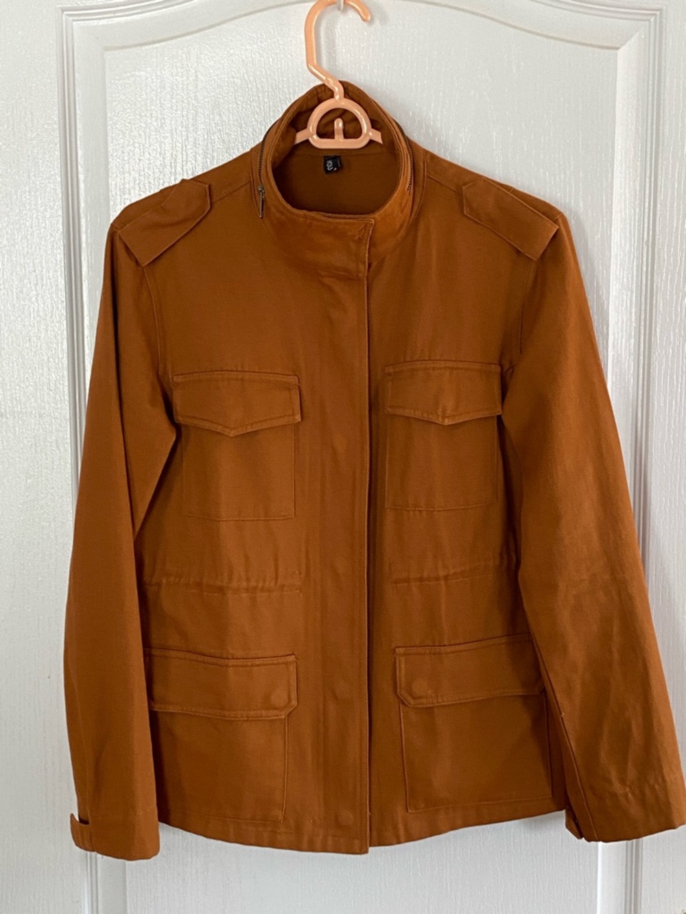 Women’s Utility Jacket in Rust — Classic Lightweight Field Coat